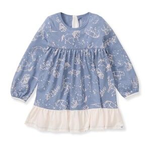 Blue and White Kids Dress